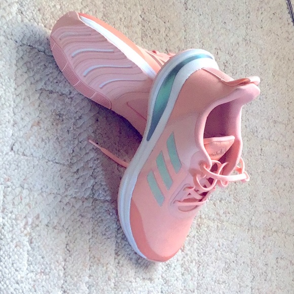 🌟 Last chance sale! 💜 Adidas Cloudfoam peach colored sneakers! Size 7🍑 - Picture 6 of 9